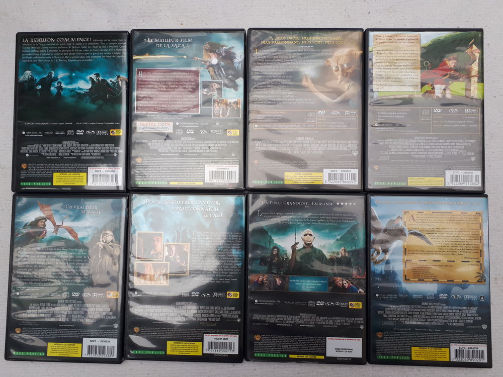 Coffret DVD L'int&eacute;grale Harry Potter DVD et blu-ray