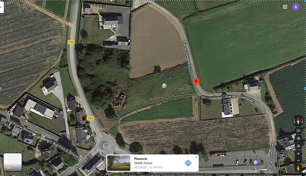 Vente Terrain terrain 1805m2 sur la commune de Plouescat Bretagne Plouescat