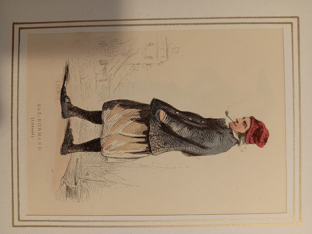 GRAVURES ORIGINALES de 1830 COSTUMES REGIONAUX 