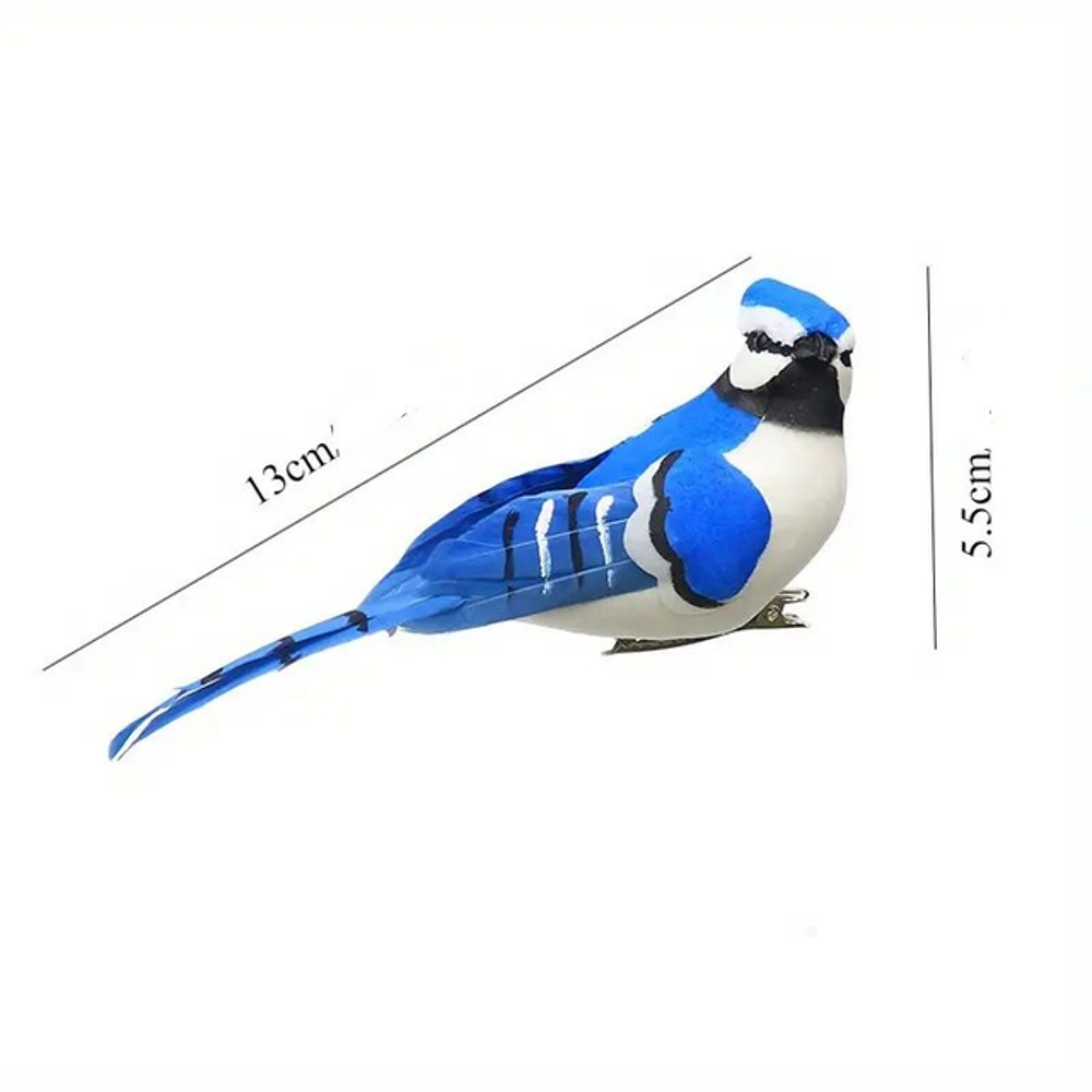 2 pi&egrave;ces d'Oiseaux en mousse Décoration