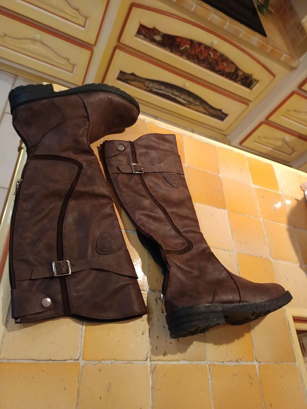Bottes Femme Marron Taille 40 Chaussures
