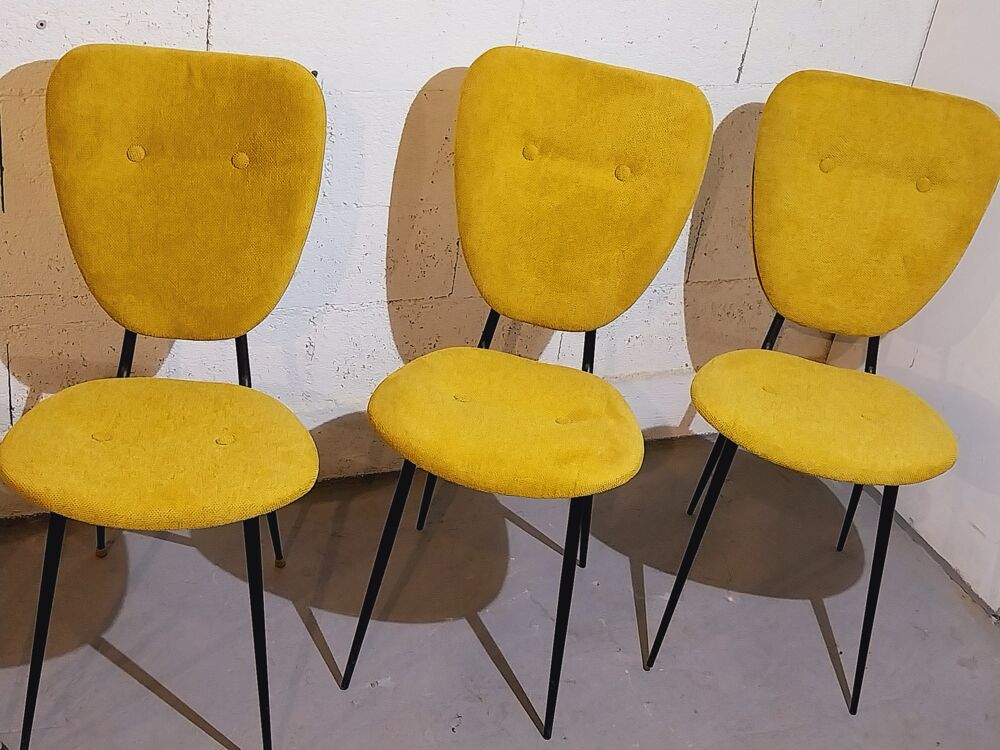 
Belle s&eacute;rie de six chaises 1950 Meubles