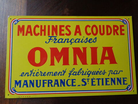 Plaque publicitaire Manufrance St Etienne 0 Blois (41)