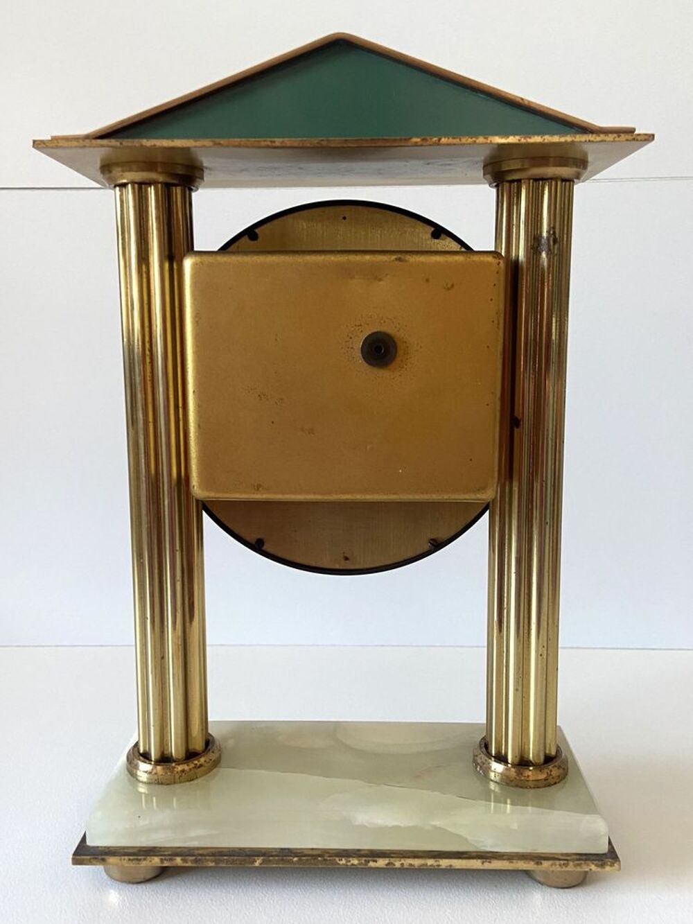 Vintage Pendulette Pendule Horloge Portique VEDETTE Grecque 