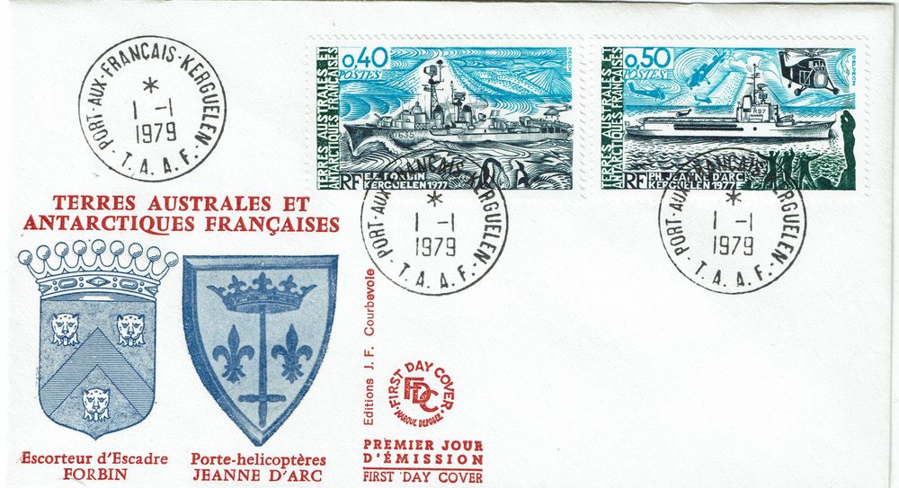 2 Enveloppes 1er Jour TAAF 