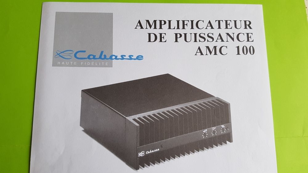 AMPLI AMC 100 CABASSE Audio et hifi