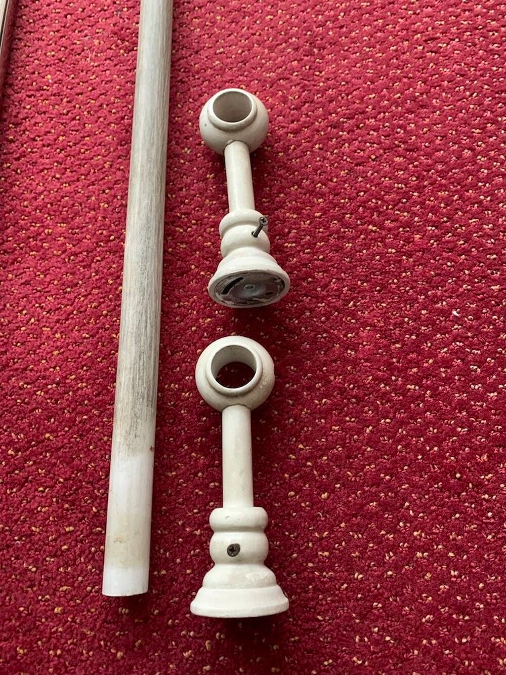 Tringles rideaux m&eacute;tal extensibles grises et chrom&eacute;s Décoration