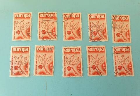Timbre france europa 1965 oblit�r�s -  lot 0.60 euro 0 Marseille 9 (13)