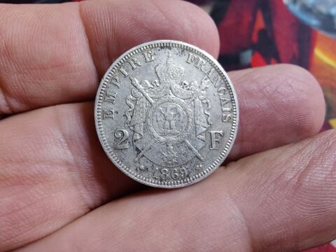 Jolie piece de 2 frs Napoléon III de 1869 A en argent. 20 Saint-Sulpice (81)
