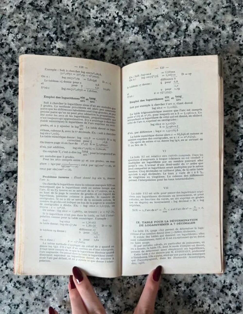 Nouvelles Tables de Logarithmes Bouvart &amp; Ratinet 1974 Livres et BD