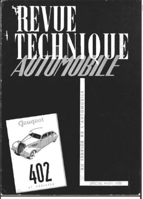 RTA peugeot 402 38 pages  6 Orlans (45)