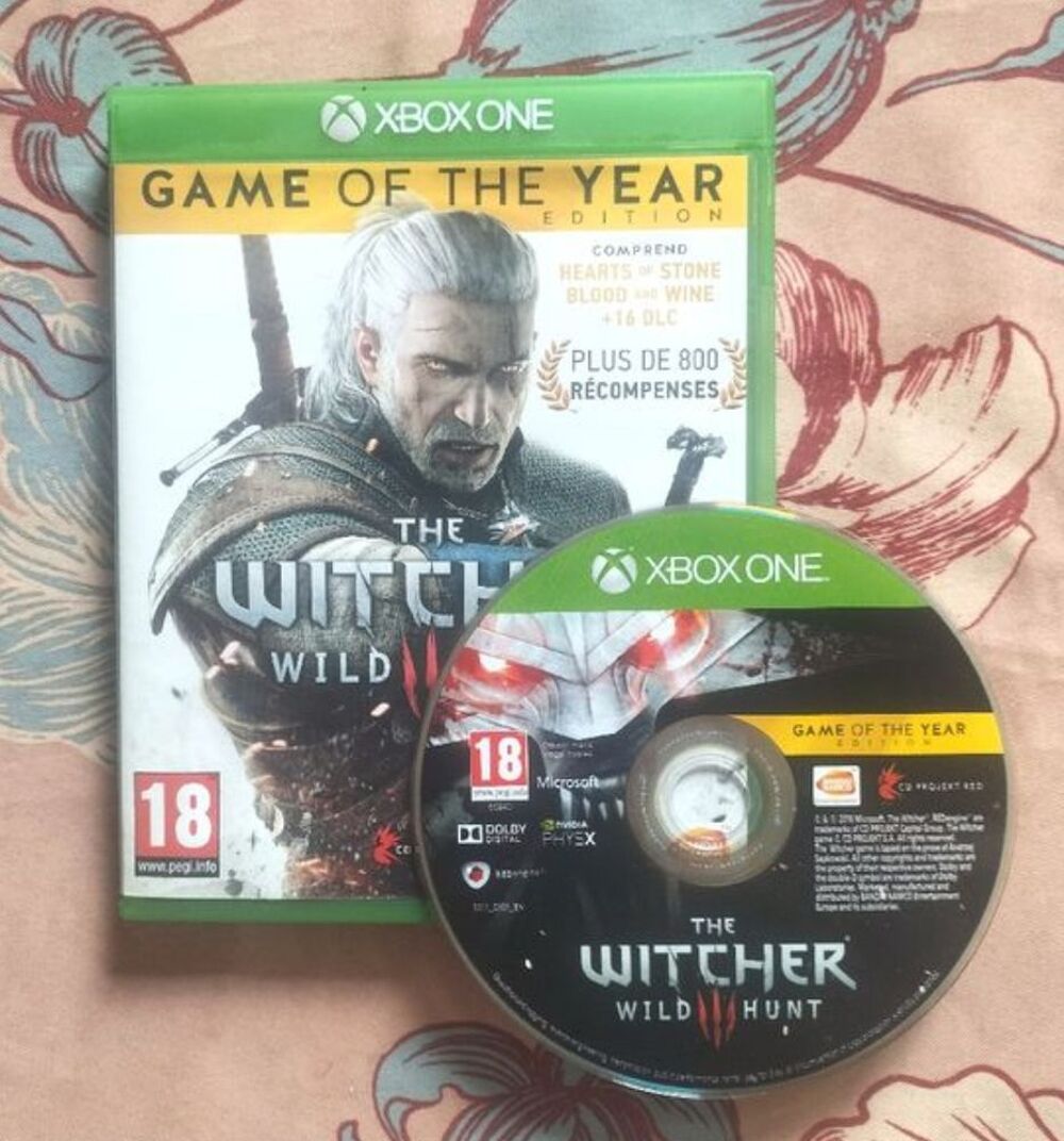 XBOX ONE THE WITCHER 3 , BLOOD AND WINE , HEARTS OF STONE Consoles et jeux vidos