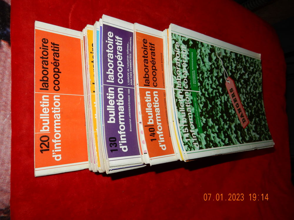 Bulletins info labo coop&eacute;ratif Livres et BD