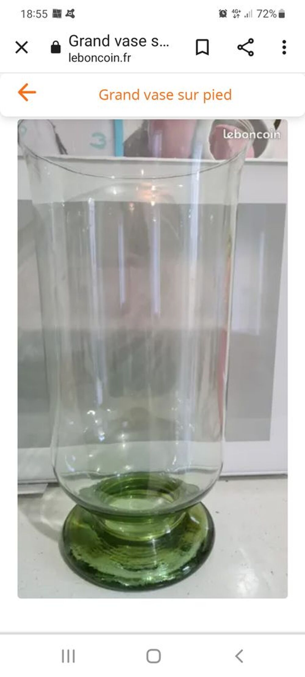 Vase bicolore Dcoration
