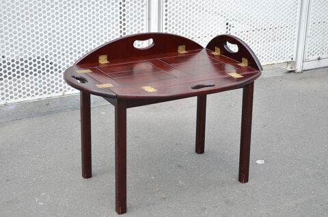 Table de bateau butler en acajou ancienne 550 Pantin (93)