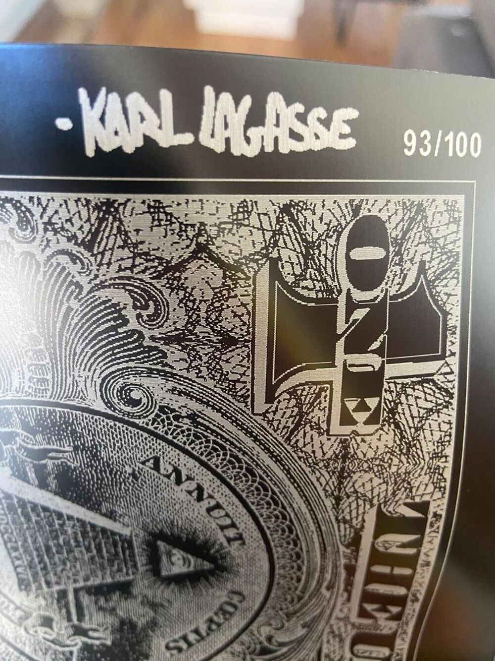 One dollar (gris anthracite) - Karl Lagasse Décoration