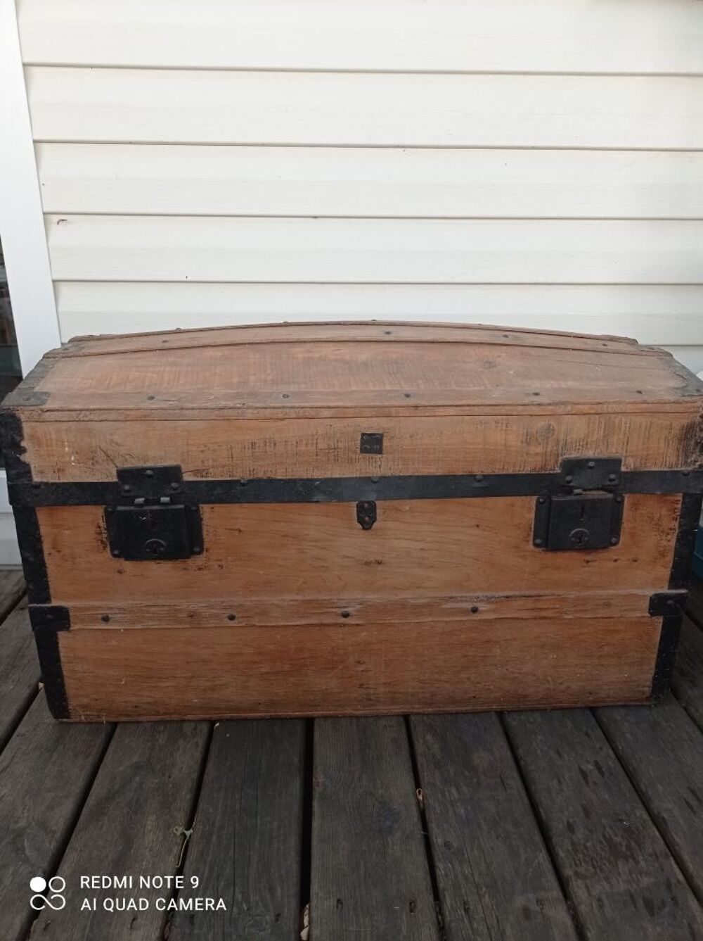 Coffre en bois ,malle de rangement, malle de voyage, malle ancienne 