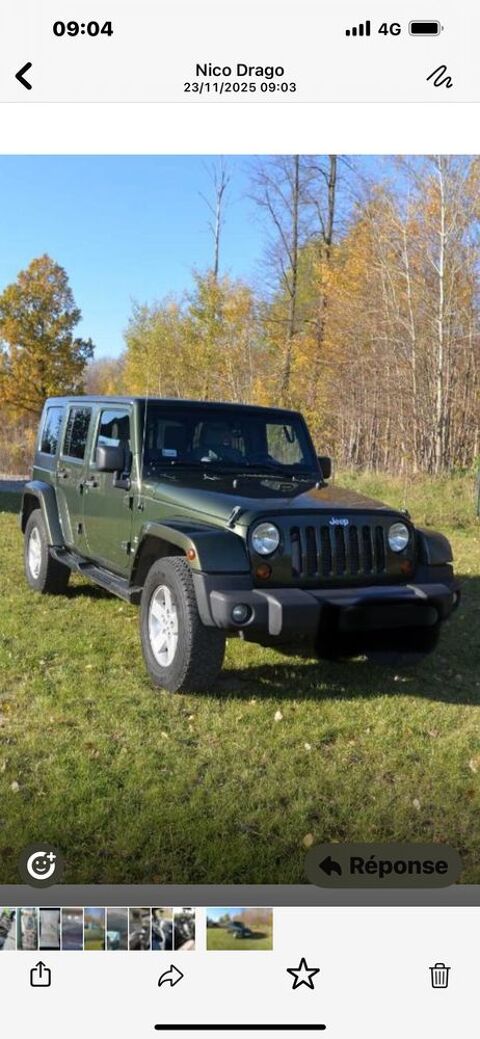 Jeep Wrangler JKU 2,8 crd Unlimited 2009 occasion La Crau 83260