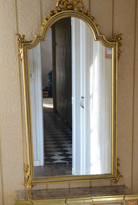 Miroir Style Hollywood Regency, pice rare 960 Quimper (29)