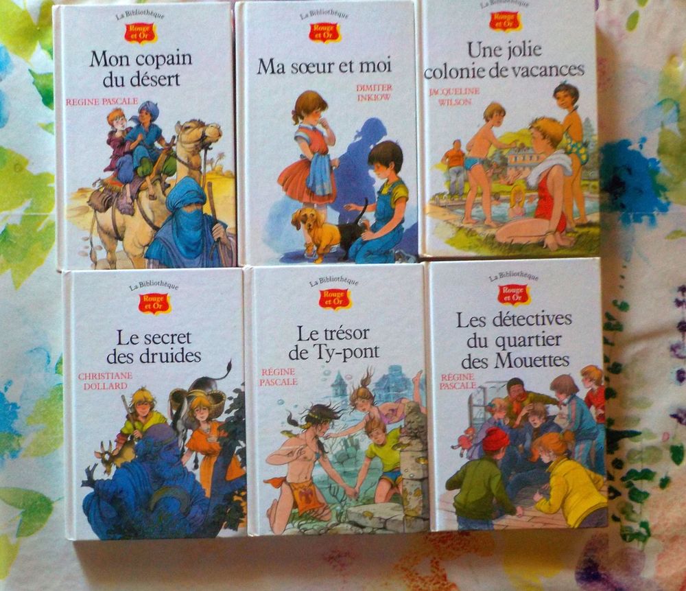 6 BIBLIOTHEQUE ROUGE ET OR N&deg;44 46 48 52 54 63 Livres et BD