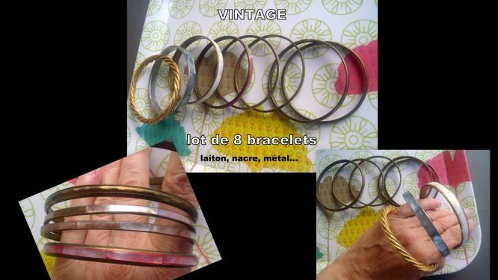 LOT BIJOUX VINTAGE * 11 pi&egrave;ces Bijoux et montres