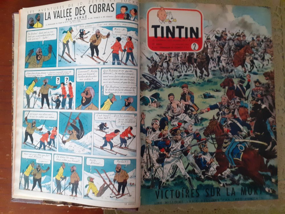 RELIURE JOURNAL DE TINTIN 1954 Livres et BD