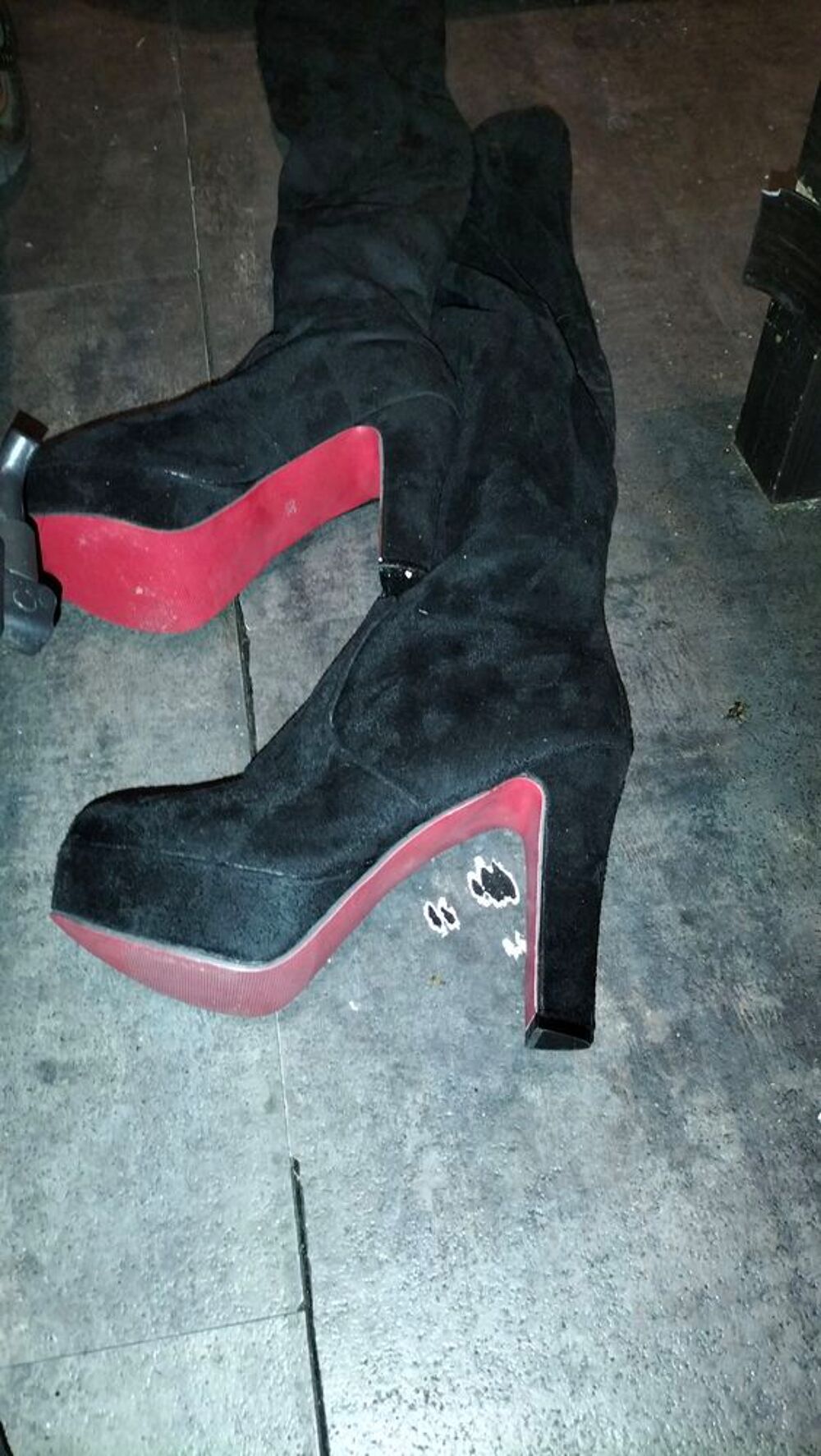 Bottes cuissardes pointure 38 tr&egrave;s bon &eacute;tat Chaussures