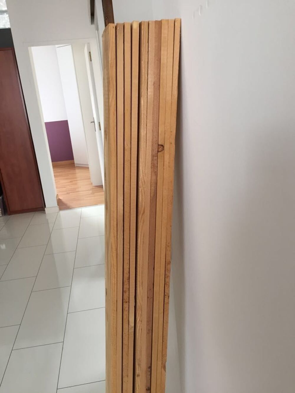 Lot de 10 lattes de bois pin du Nord 1,56 m x 12 cm Bricolage