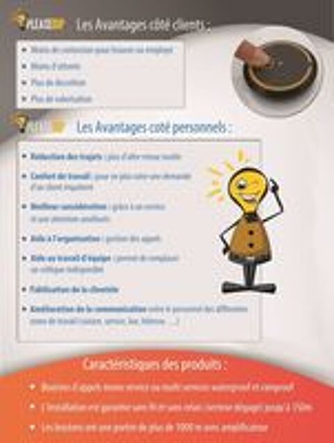   PLEASEBIP bouton d'appel cession activité à developper 