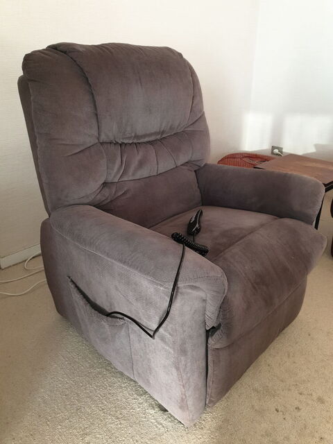 FAUTEUIL RELEVEUR 2 MOTEURS, TISSU, TRES BON ETAT 300 Meximieux (01)