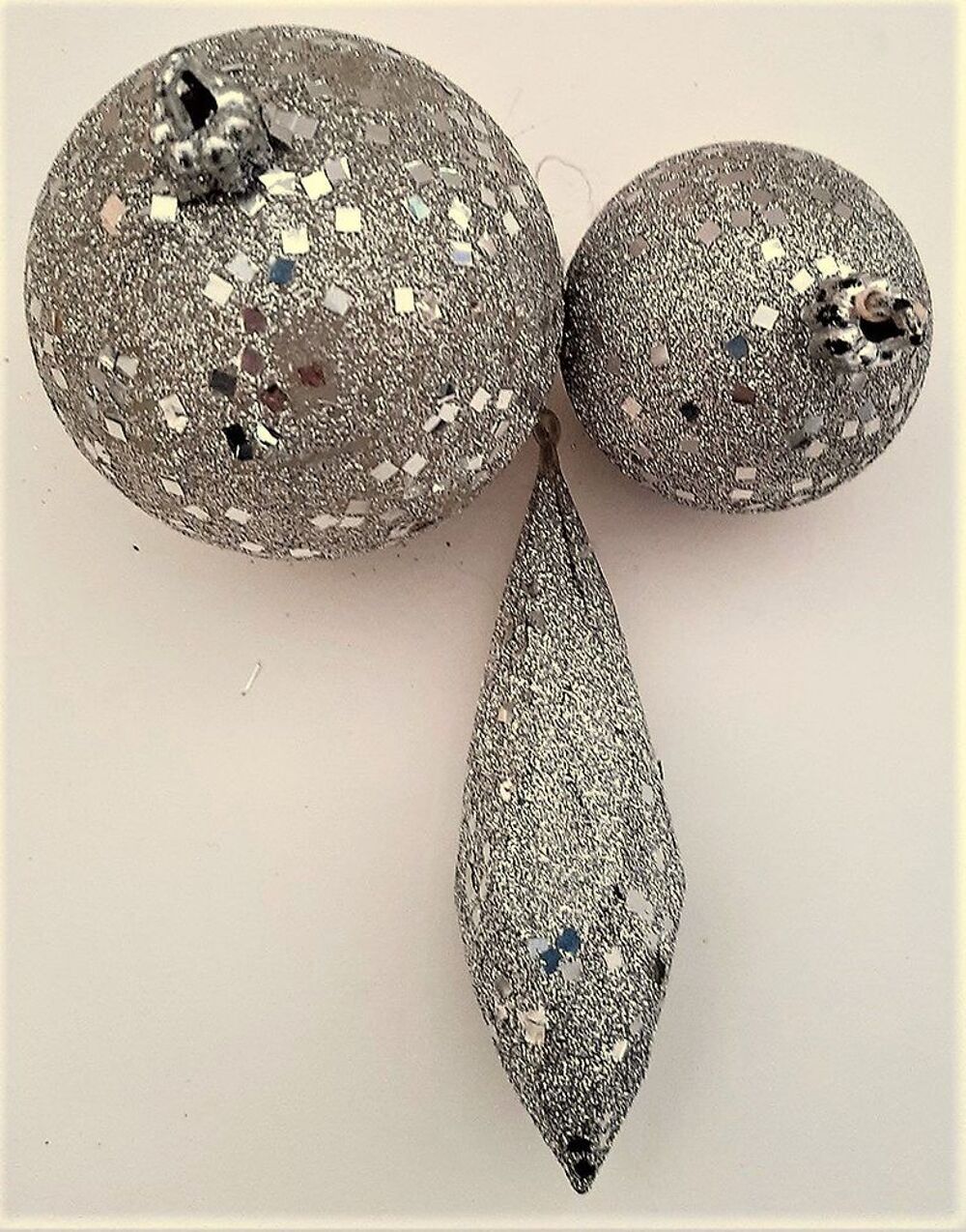 Boules de No&euml;l Argent&eacute;es Décoration