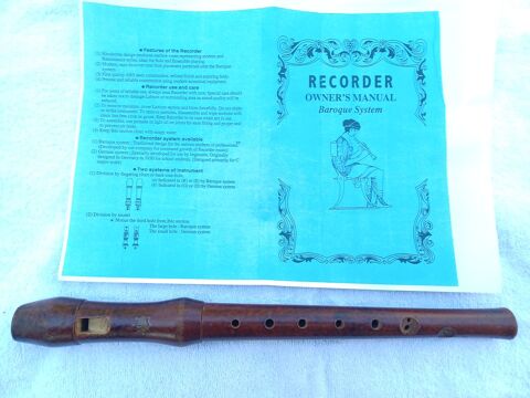 Fl�te Soprano avec fascicule 9 Montigny-Lencoup (77)