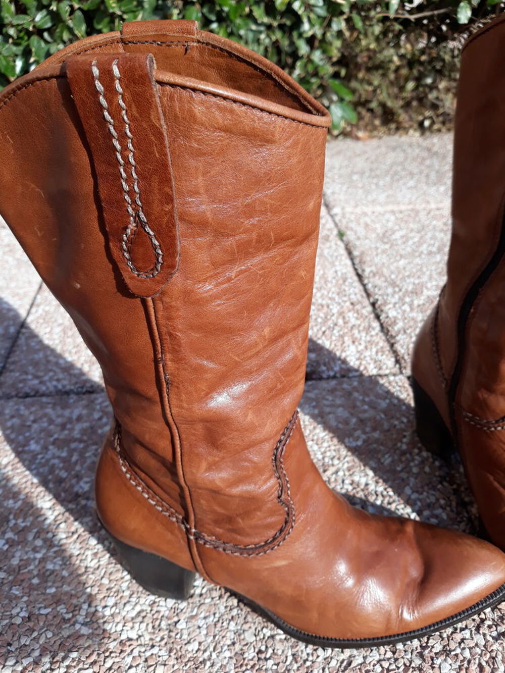 bottes cavali&egrave;res tout cuir Chaussures