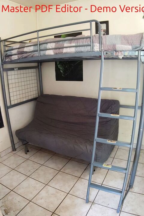 Lit en mezzanine avec matelas 260 Mouret (12)