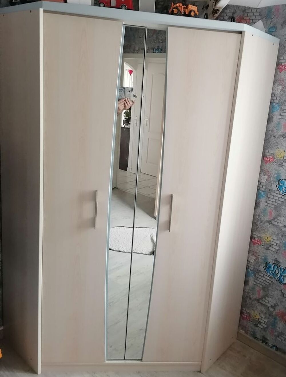 Armoire de chambre d'angle Luna Meubles