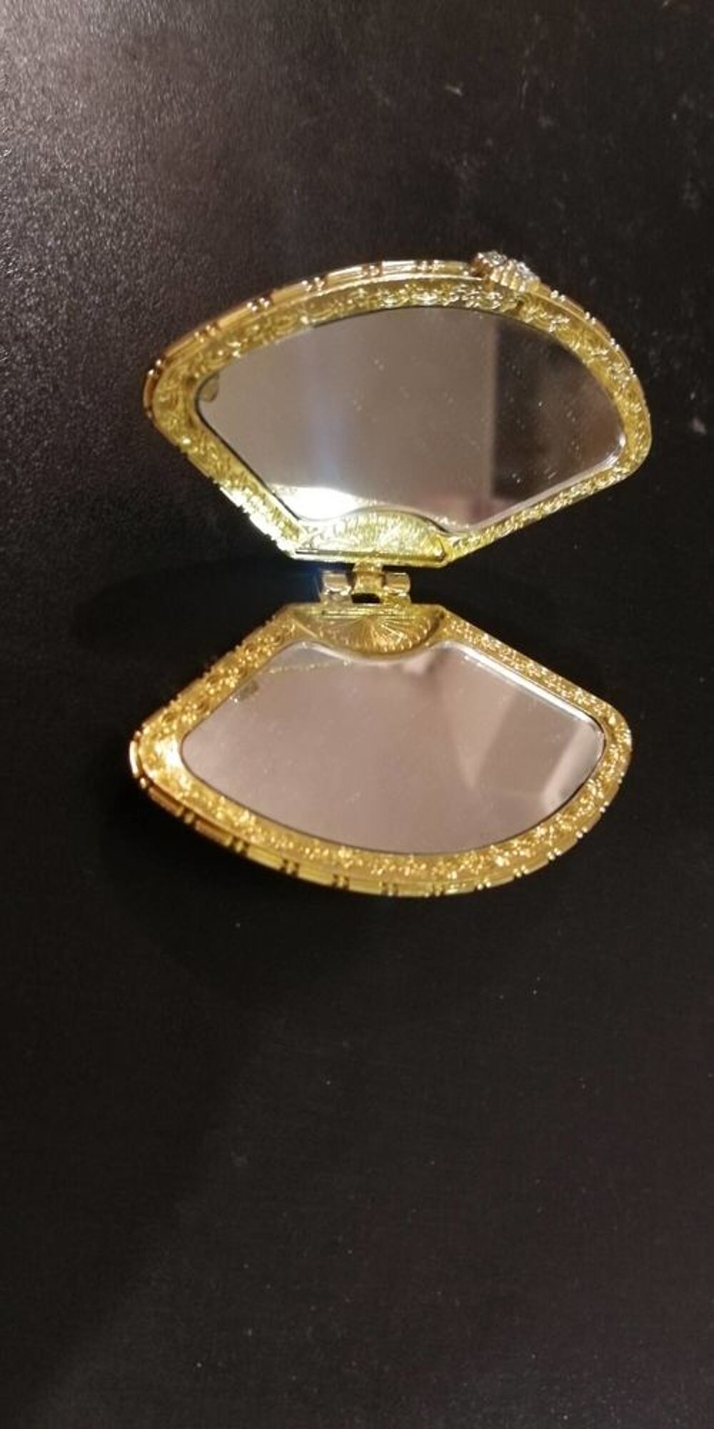 Miroir de maquillage pliable vintage Bijoux et montres