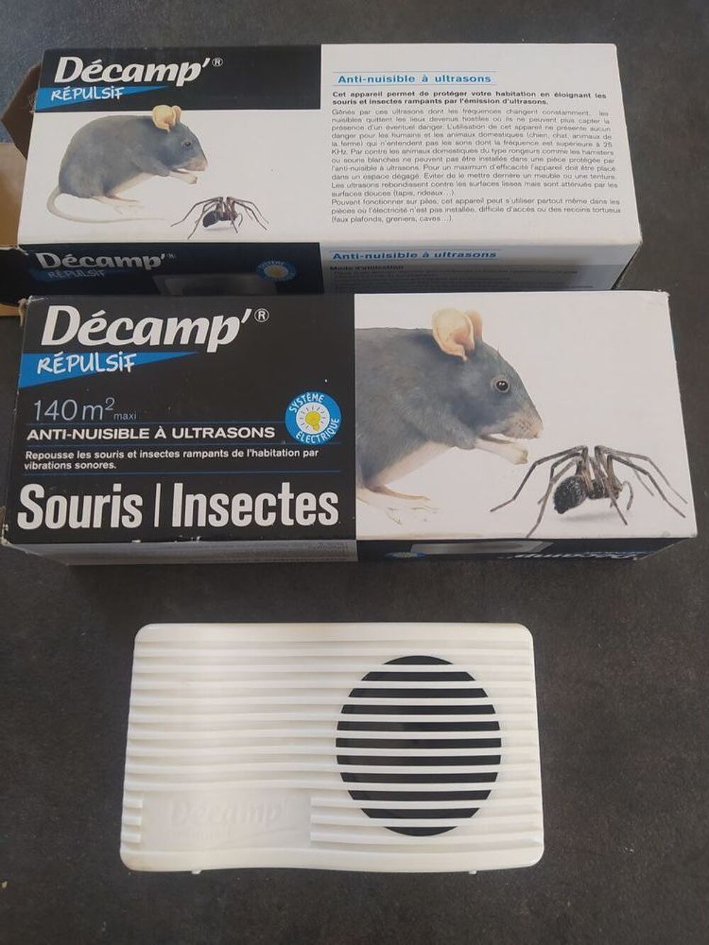 anti nuisible a ultrason souris / insectes d&eacute;camp' 140 M2 Jardin