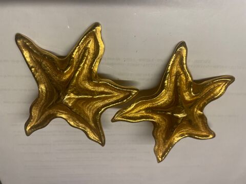 BO Boucles d'Oreilles Etoile de mer dor�e mat ANTIGONA 90 Vigneux-sur-Seine (91)