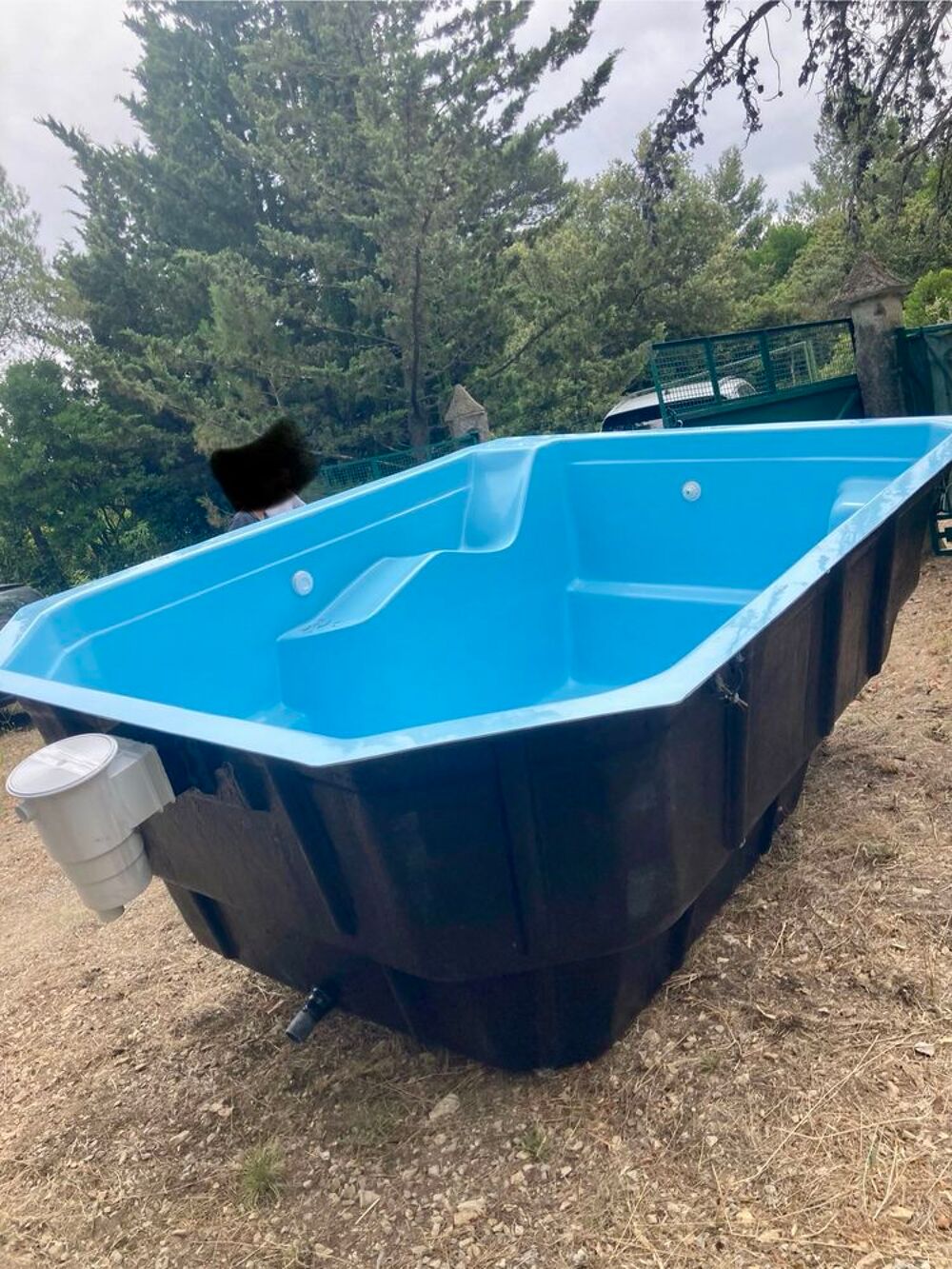 piscine coque polyester -10m2 Jardin