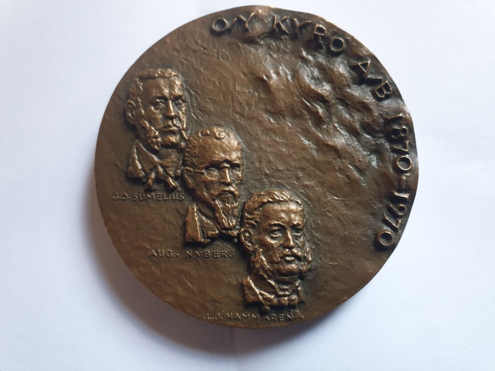 M&eacute;daille avec motif Kyrosskoski oy kyro 