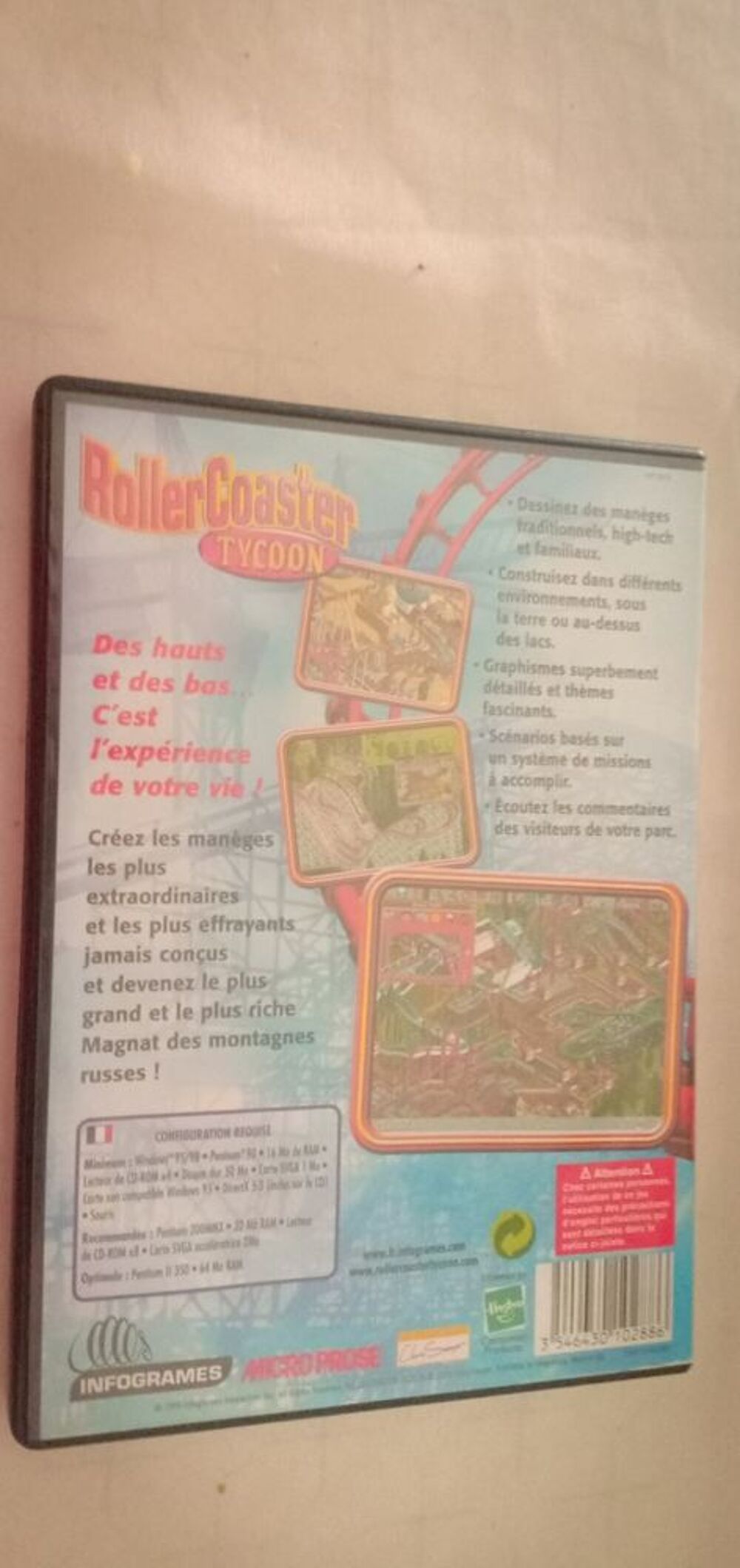 Jeu PC Roller coaster tycoon sans notice Consoles et jeux vidéos