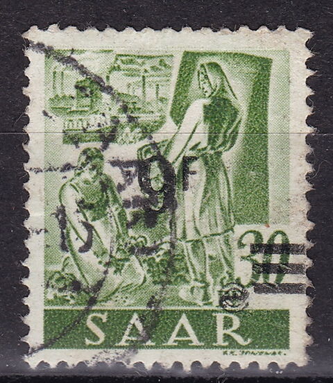 Timbres FRANCE-SARRE 1947 YT 224 1 Paris 1 (75)