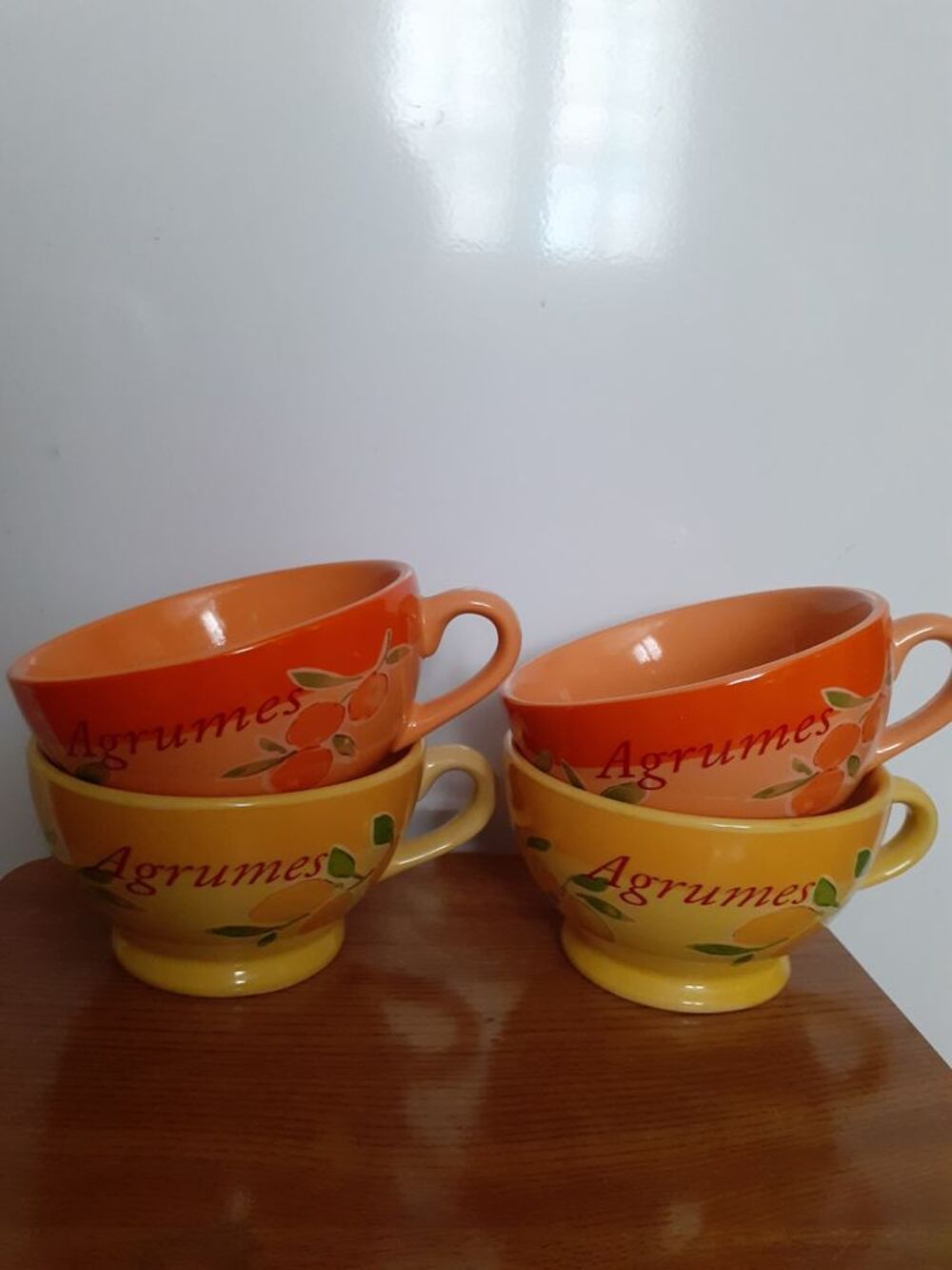 lot tasses agrumes Décoration