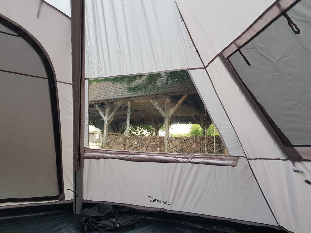 Tente gonflable tipi &agrave; structure gonflable Skandika Tipi Hetta 460 Sports