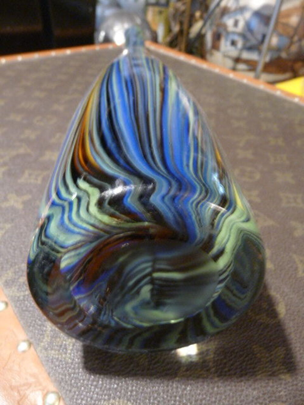 Vase verre souffl&eacute; Décoration