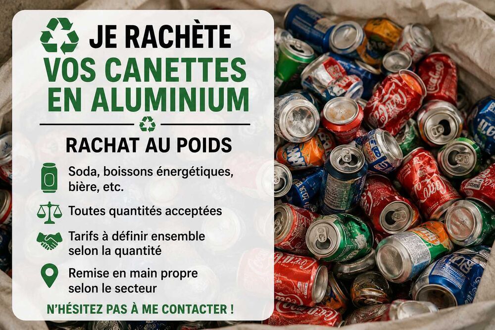 Rachat de canettes vide 