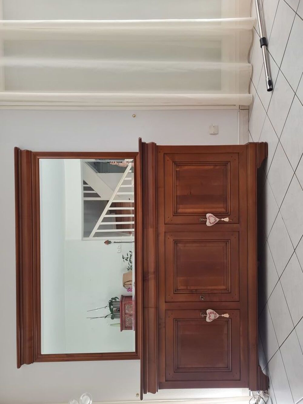Buffet et miroir en merisier Meubles