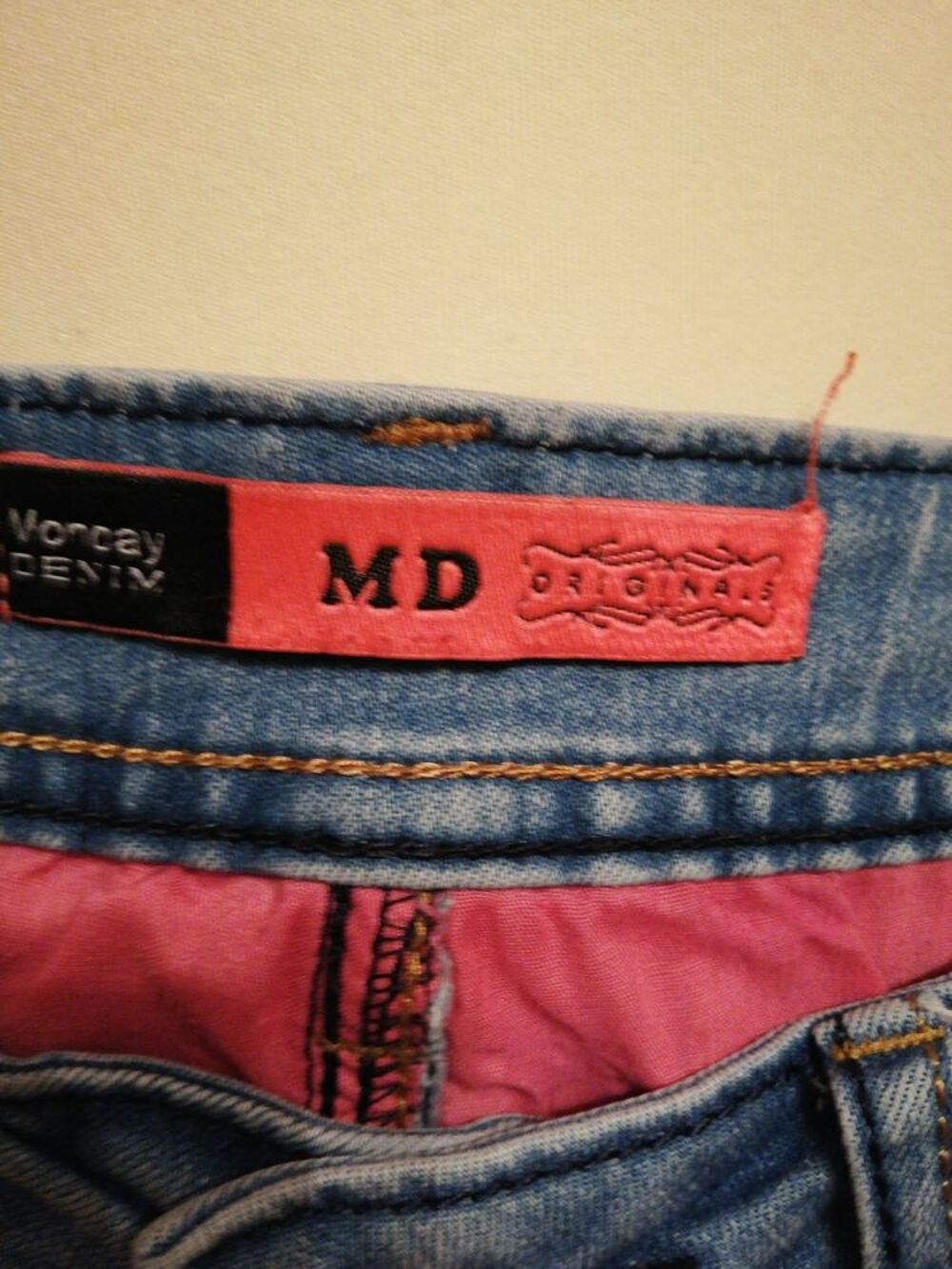 PANTALON/JEAN **MONDAY DENIM** Taille 38 BLEU Vêtements