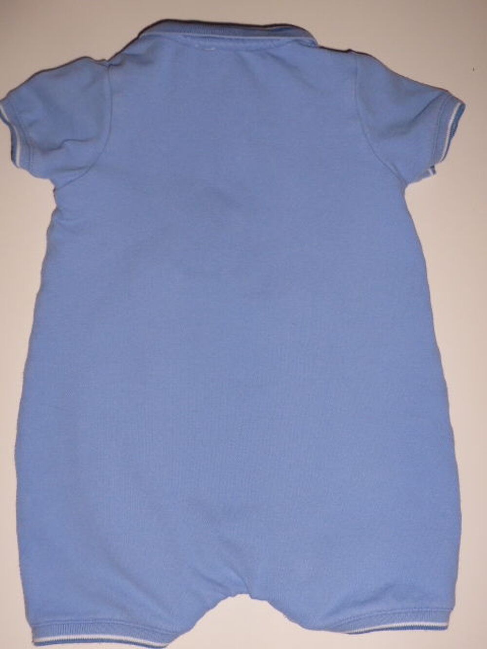 JACADI barboteuse bleue col polo 6 mois Vêtements enfants