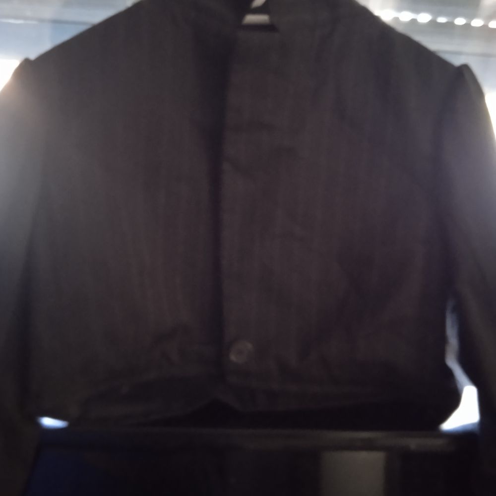 Veste blaser Manoukian T 40 ray&eacute;e gris et noir Vêtements